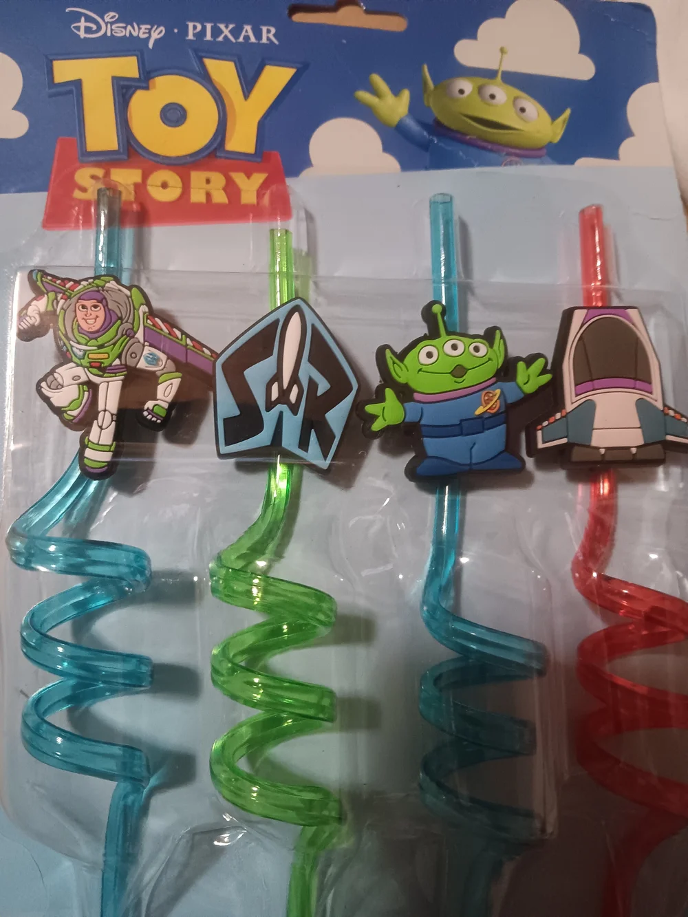 Toy Story Spiral Straws with Buzz & Alien Characters